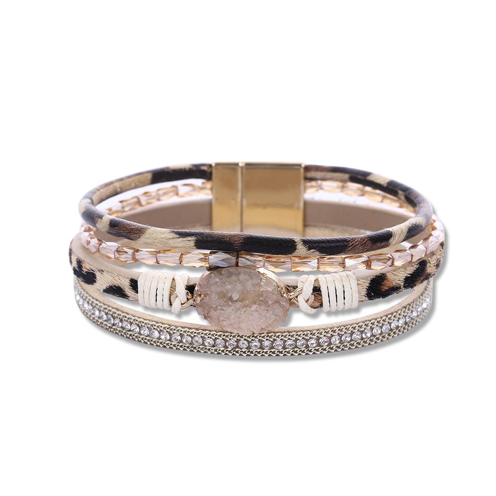 WYBU Crystal Leather Bracelet For Women Simple Shiny Fashion Women's Bracelet Female Girls Wrist Jewelry Gifts Wholesale