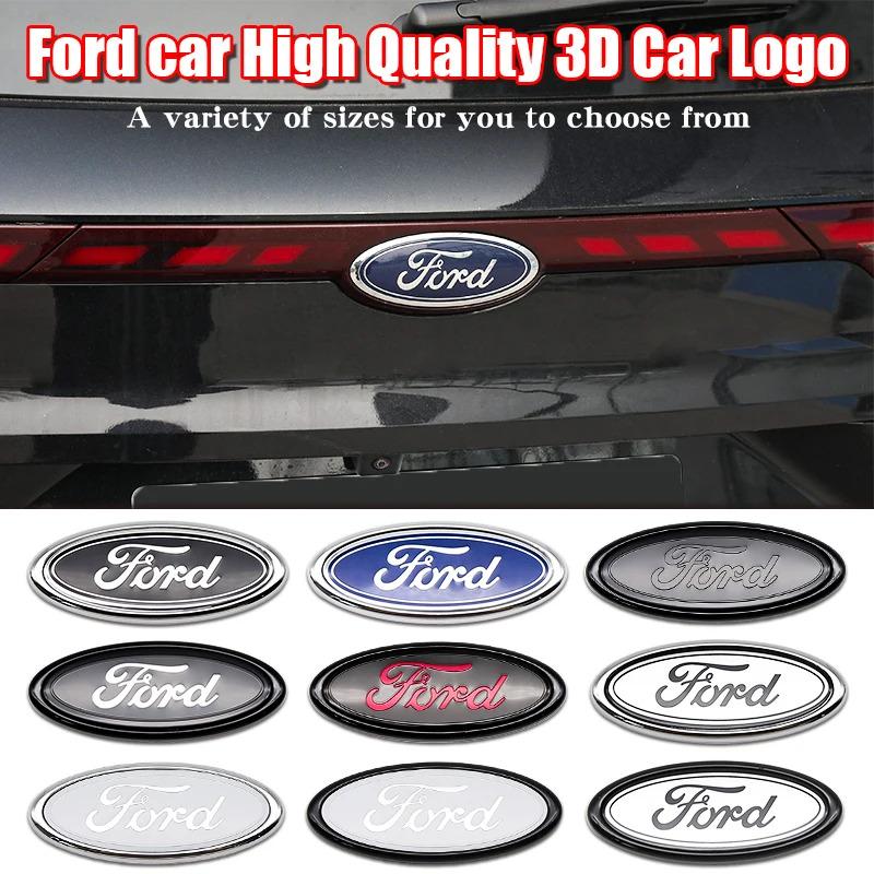 ABS Car Front Grille Rear Trunk Logo Emblem Stickers For Ford Focus Mondeo Edge Ecosport Ranger Fiesta Fusion Kuga Accessories