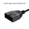 12  Pin  OBD 1  To  16  Pin  OBD2  Convertor  Adapter  Cable For Diagnostic Scanner For Gm Acesssories
