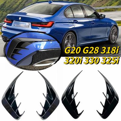 For BMW 3 Series G20 G28 318i 320i 330 325i -2023 Car Rear Bumper Lip Spoiler M Sport Side Air Vent Outlet Cover