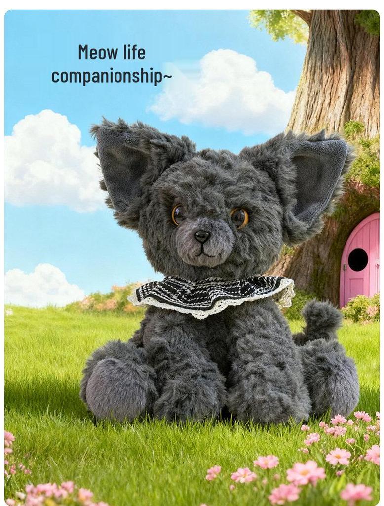 Adorable Black Cat Plush Toy – Palm-Sized Children's Companion & New Year Gift