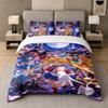 3Pcs Bed Set,Sailor Moon 1 Duvet Cover and 2 Pillowcases, Printed Bedding Decor For Guest Room