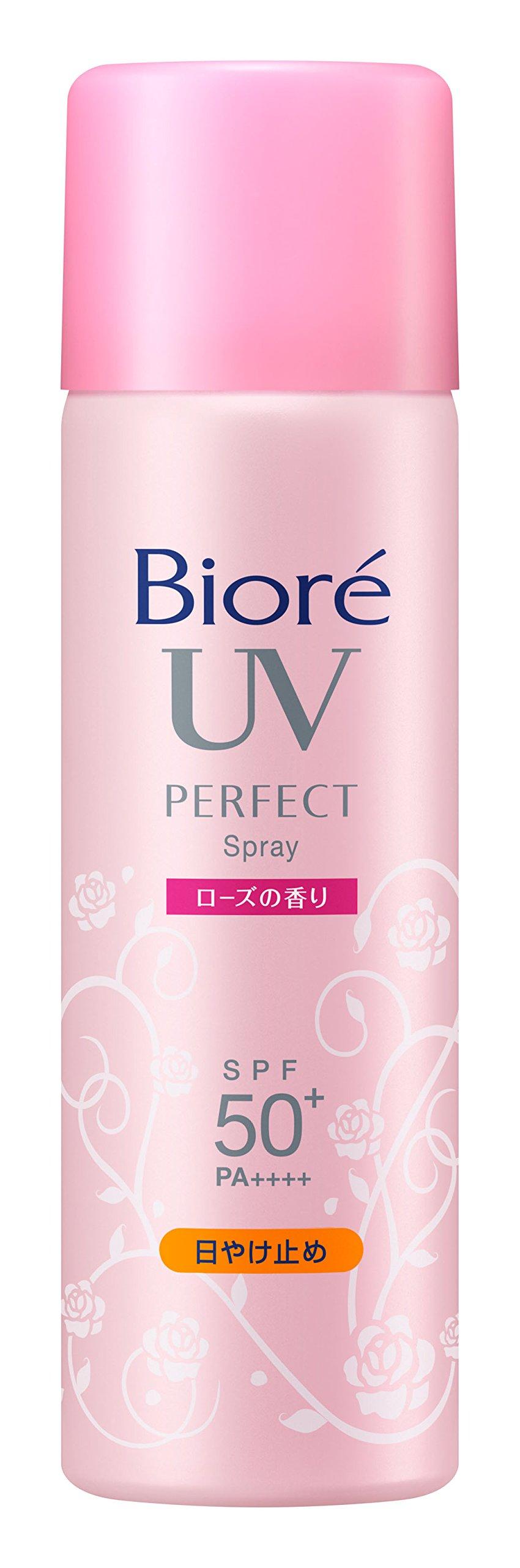 Biore Silky Smooth UV Perfect Rose 50g Spray, Scent, SPF50+/PA++++,