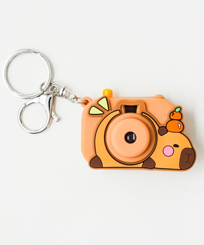 WEGO Capybara Toy Camera Cute School Present for Size Pattern 1 Keychain, Gift, Women, F,