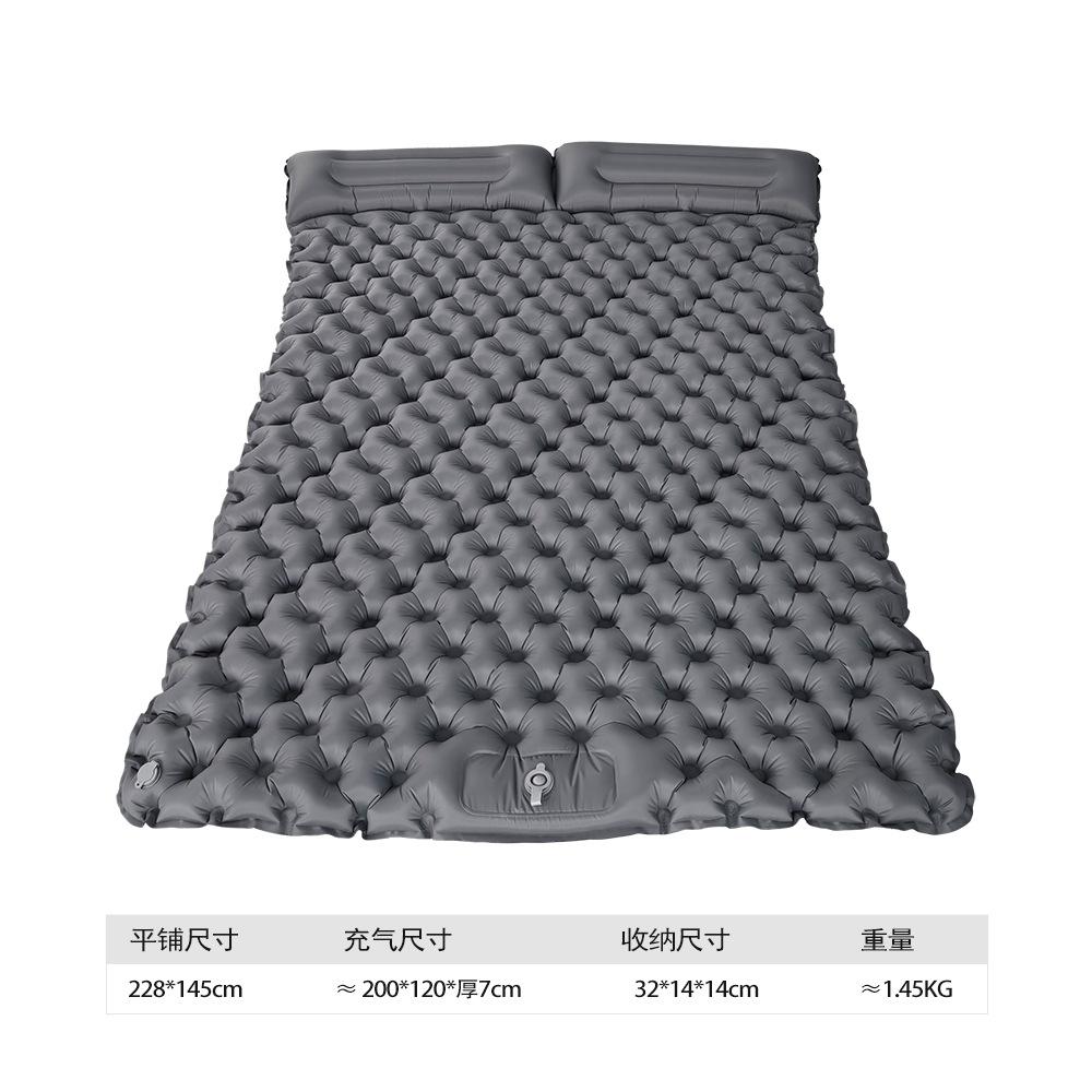 Dwunożny nadmuchiwany podkład kempingowy z TPU odporny na wilgoć z zintegrowaną poduszką 5 cm