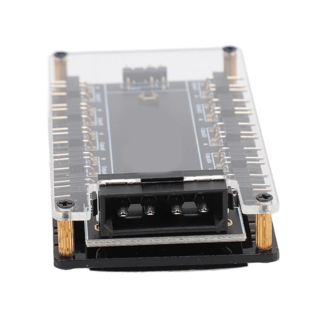 5V 3 Pin ARGB RGB LED Splitter Hub with Acrylic Shell Powerful 4D Power Supply Universal for Most
