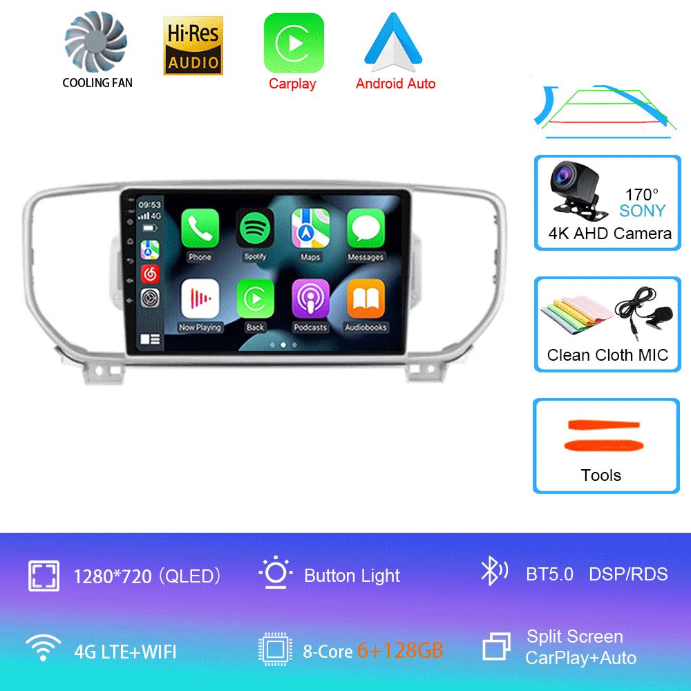 Android 14 Car Radio For Kia Sportage 4 QL 2016 - 2018 Multimedia Video Player Navigation Stereo GPS