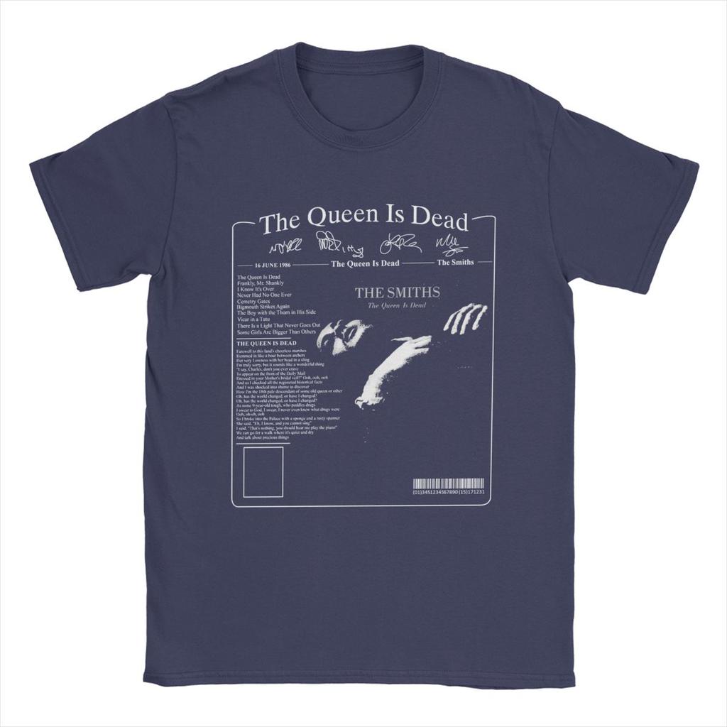 The Smiths The Queen Is Dead Men's T Shirts Vintage Tee Shirt Short Sleeve Crew Neck T-Shirt 100% Cotton Plus Size Clothes