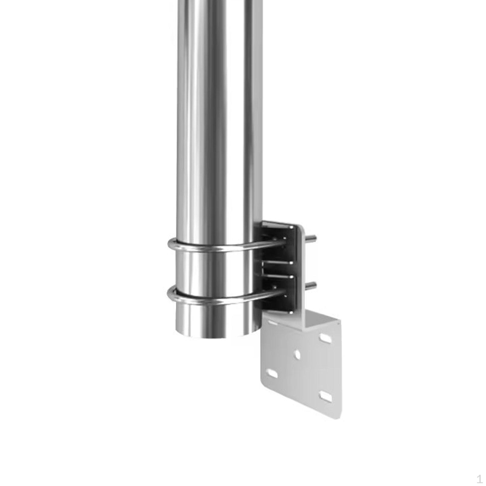 

Pole Mount Bracket,Antenna Holder,Iron,Weatherproof V Jaw Mounting Heavy Duty Mast Clamp with