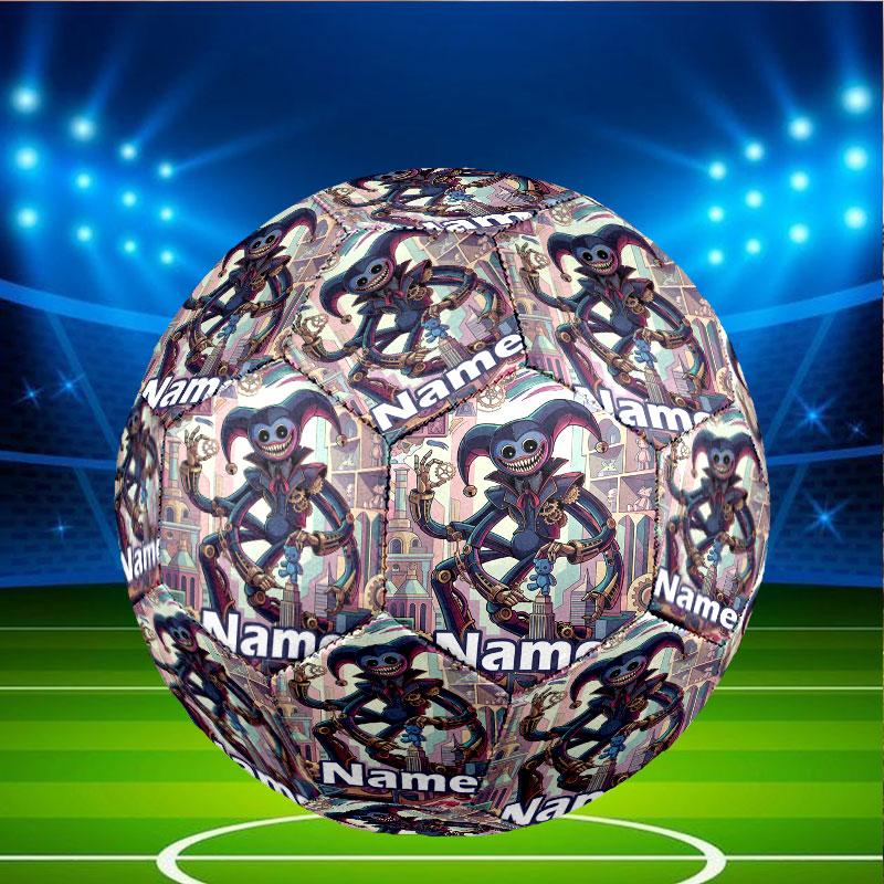 Custom Name Personalized Poppy Playtime Print Size 5 Soccer Ball Training & Match Football, for Team, Kicking, Gift for Football Enthusiasts