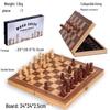 Brangdy Wooden Magnetic Foldable Chess & Checkers Set