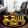 1pcBarcelona Football Office Round Area Rug, Indoor Mat Suitable For Office, Bedroom Living Room Home Decor, Room Deco,  Offic A0928169