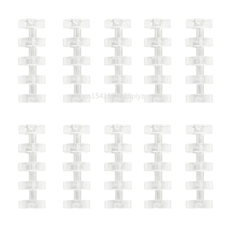 

10 Pcs 5 Holes Circles Ring Binding Ring for Loose-leaf Notebook Binder Album Scrapbook Paper Files Spiral Binding Clips
