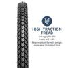 YunSCM 2-Pack, 26-inch 1.95 Tires, 26x1.95 54-559 Bicycle Tires, Suitable for 26-inch 1.95 Mountain Bikes and Cross Bikes, Y-069-A