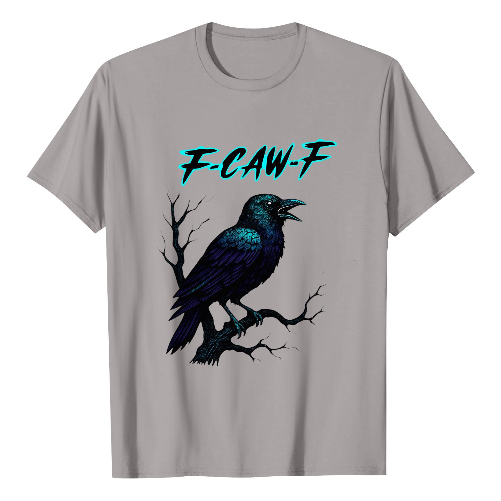 

F-CAW-F Женская повседневная футболка с коротким рукавом и принтом букв XL