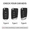 Car Key Cover For Volkswagen VW Polo Golf7 MK7 Tiguan Passat B5 B6 B7 Golf 4 5 6 MK6 Jetta Lavida Leather Car Key Case Cover