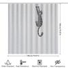 Cat-Themed Shower Curtain With Gray Stripes And Hanging Pattern Decorative Bathroom Accessory For Kids Or Adults Add A Touch Of