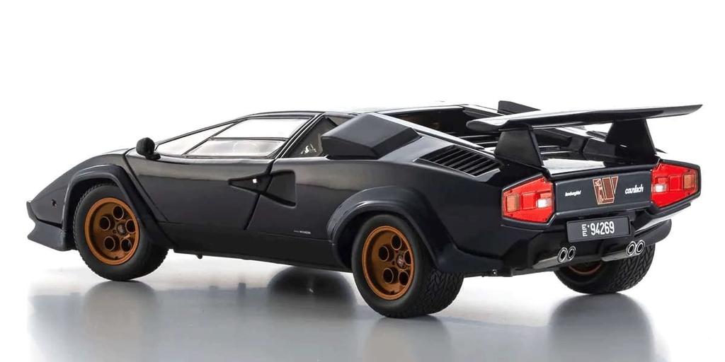 Kyosyo Original Lamborghini Countach Walter Wolf Dark Blue Finished Product 1/18