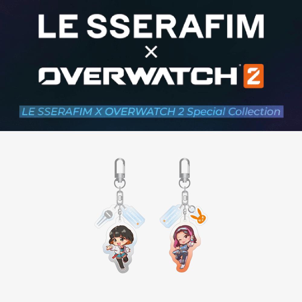 

Оформите предзаказ LE SSERAFIM X OVERWATCH Акриловый брелок SD ver.