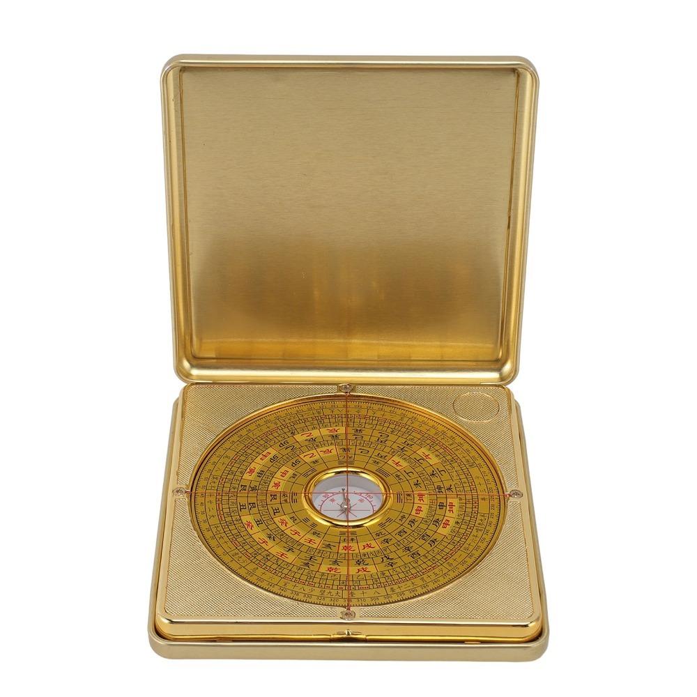 Alloy Luo Jing Instrument Square Feng Shui Compass Three Synthesis Plate Residential Feng Shui