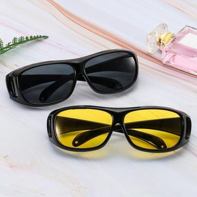 Herren Infrarot Penetrierende Brille Hoher Schutz Winddicht Sonnenbeständig Radfahren Sonnenbrille Nachtsicht Fahren