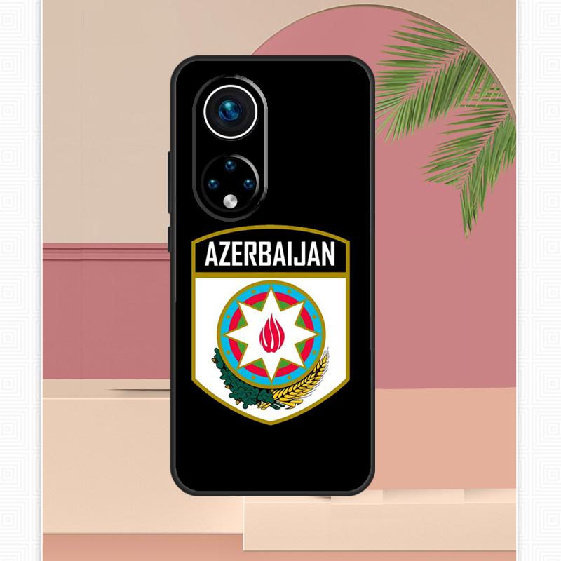 Azerbaijan Flag Coat of Arms Case For Honor Magic 5 6 7 8 Pro Honor 400 Lite 200 X9c X9b X9a X8b X8a X8c 50 70 90 Cover