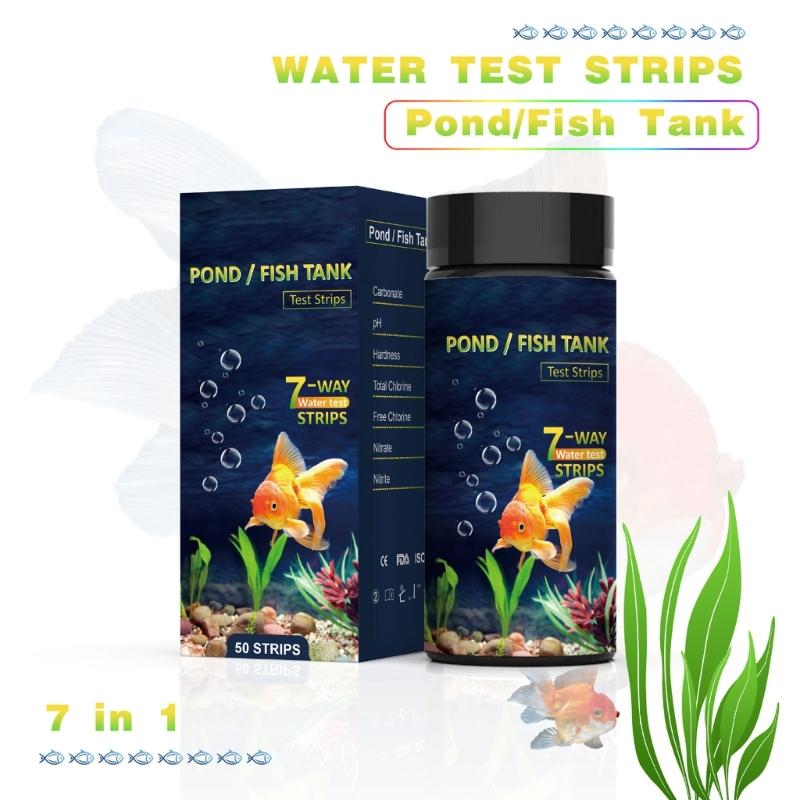 Test Freshwater Saltwater 50pcs Strips For Aquarium Swimmingpool Fast And Accurate Testing Paper Kits For Ph Chlorine