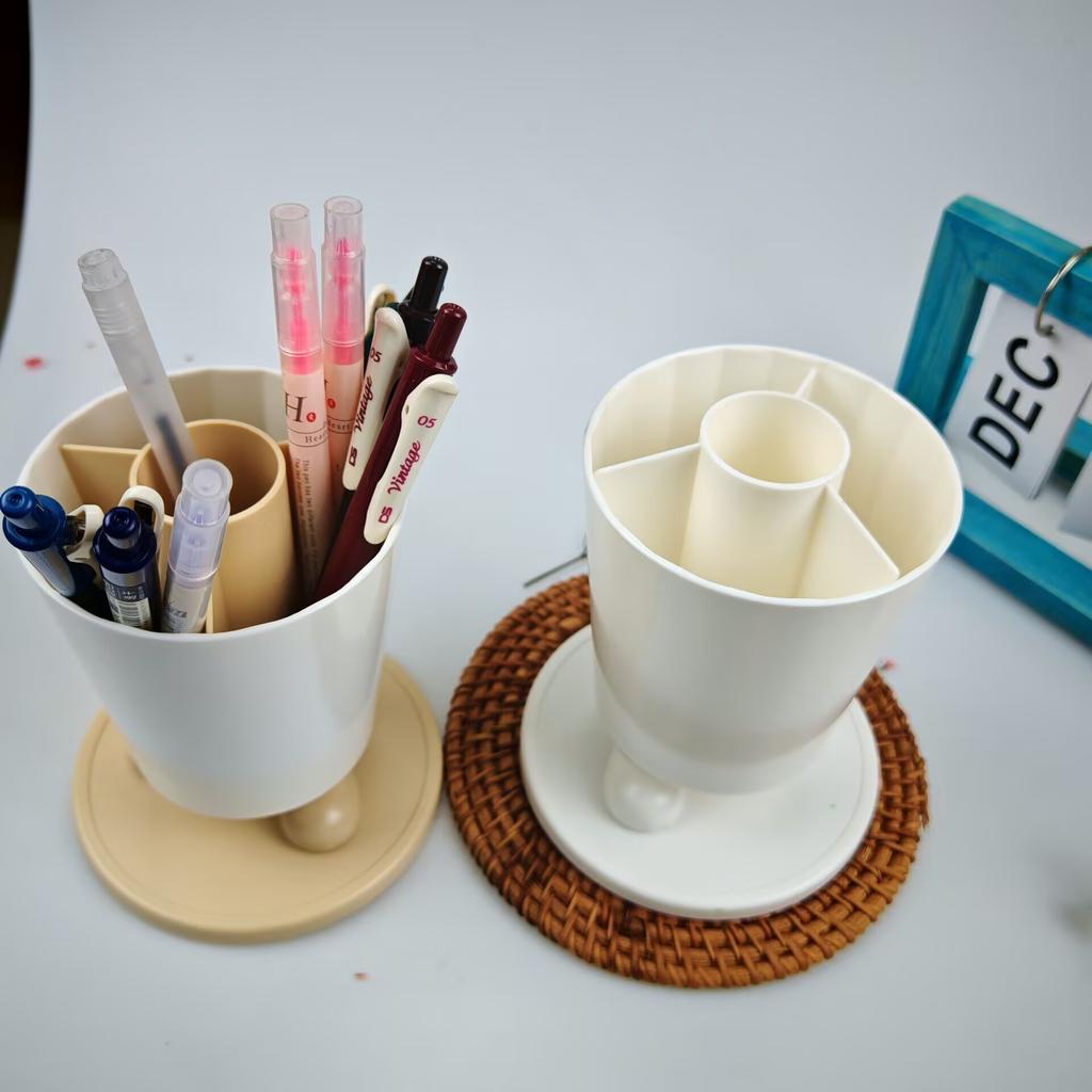 Large Capacity Fun Pen Holder Storage Box Rotatable Student Desk Desktop Shelf Office Multifunctional Pen Holder
