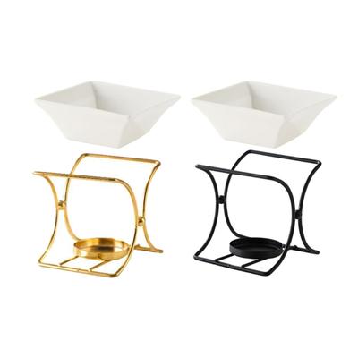 Brûleurs à Tartelettes d'Huile en Céramique Romantiques avec Diffuseur d'Huile de Grande Capacité pour Aromathérapies Relaxantes Fourneaux Décoration d'Intérieur