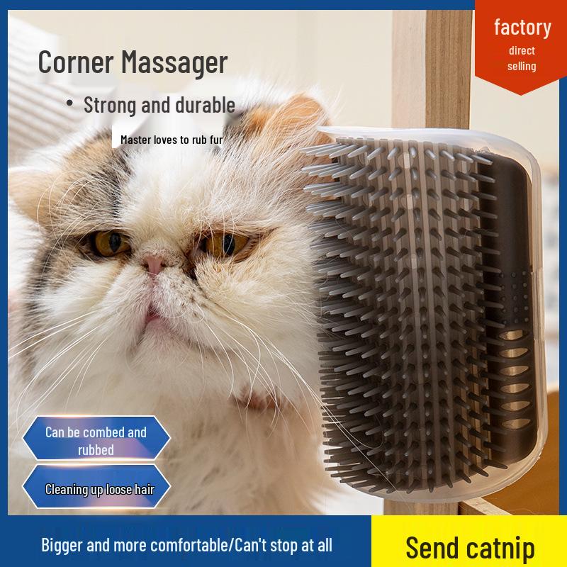 

Угловая когтеточка и игрушка для груминга Basic Small Elegant Gray with Catnip