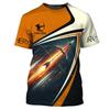 Camiseta Personalizada com Nome 3D Estampada por Toda a Peça com Gráfico de Tiro com Arco Para Homens Mulheres Camisetas de Manga Curta com Gola Redonda Roupas