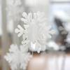 3 Meter 3 Größen Weihnachts-Schneeflocken-Dekorationen Schneeflocken-Ornamente Girlande für Zuhause Weihnachts-Feiertags-Party