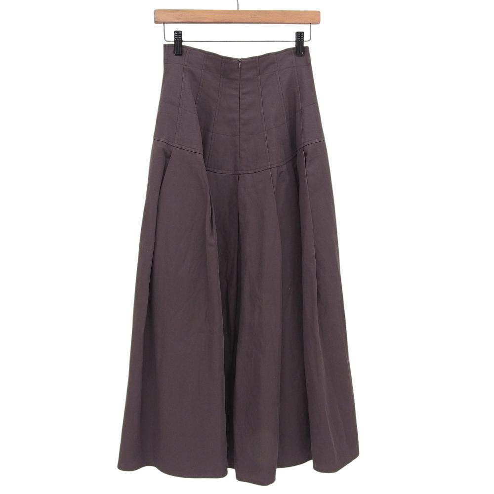 BLAMINK Linen Blend Maxi Long Skirt, Women's, Gray, Size 36, 7924-230-0343 Skirt 36 GrayUsed