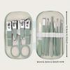 14 in 1 Manicure Pedicure Set, Stainless Steel Nail Care Kit with Modern Concave Nail Clippers, Portable Case for Men Women