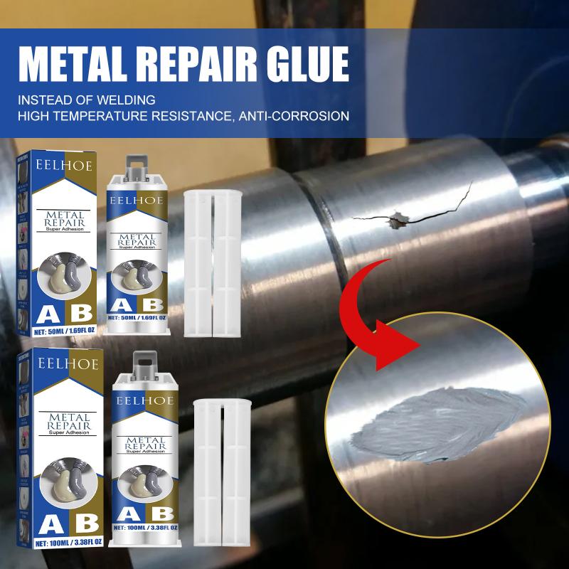 100G Industrial Strong Repair Glue 2 In1 Heat Resistance Cold Weld Metal Repair Paste A&B Adhesive Gel Casting Agent Tools