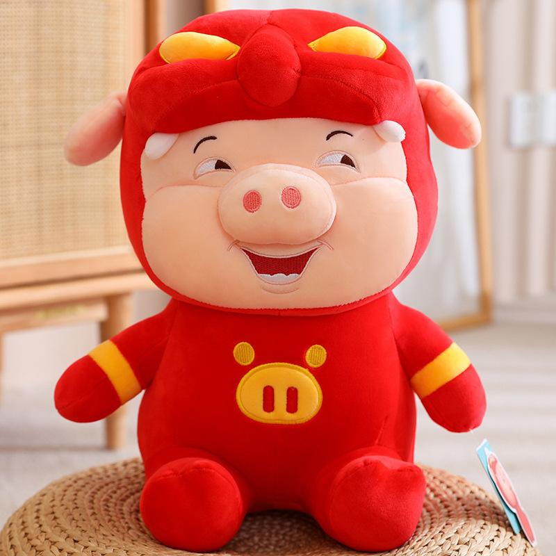 

Оригинальная кукла-свинка DuoAi, милая плюшевая игрушка-поросенок, кукла-компаньон для детей, праздничный подарок для мальчиков и девочек Sitting 17cm 0.15kg