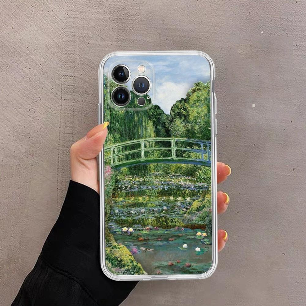 Claude Monet Phone Case For IPhone 16 15 14 13 12 Mini 11 Pro XS Max X XR SE 6 7 8 Plus Soft Silicone Cover