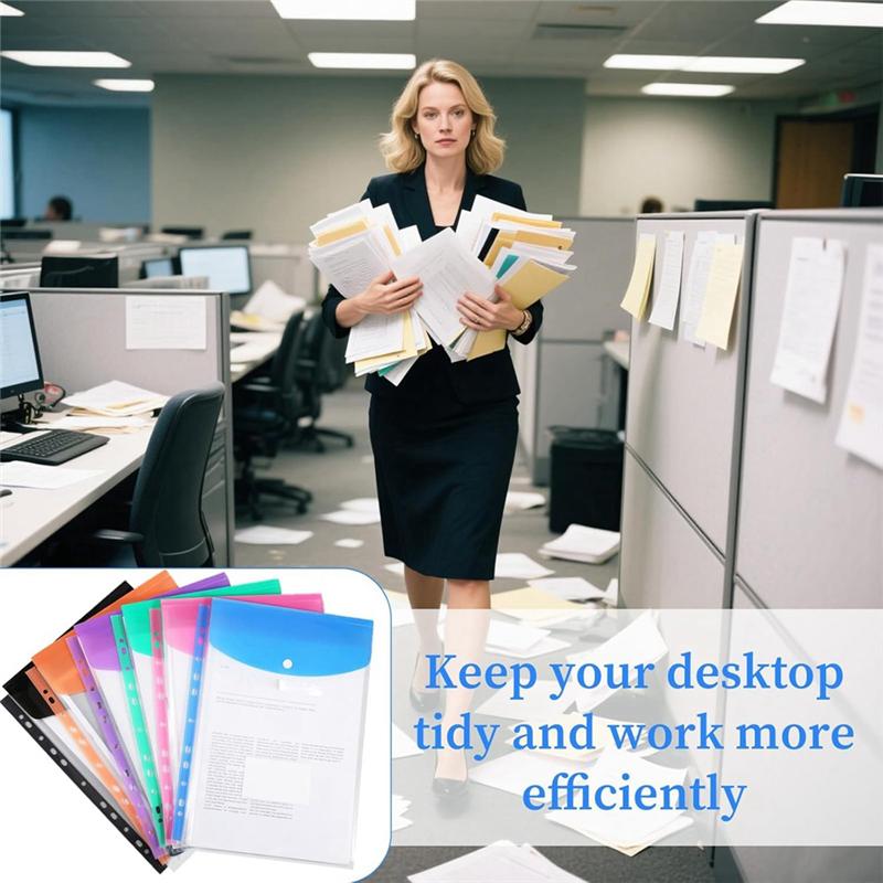 Binder Pocket Organizer Folders For 234 Ring Document18 Pack 11 Holes Expandable Binder Folders 5900₽