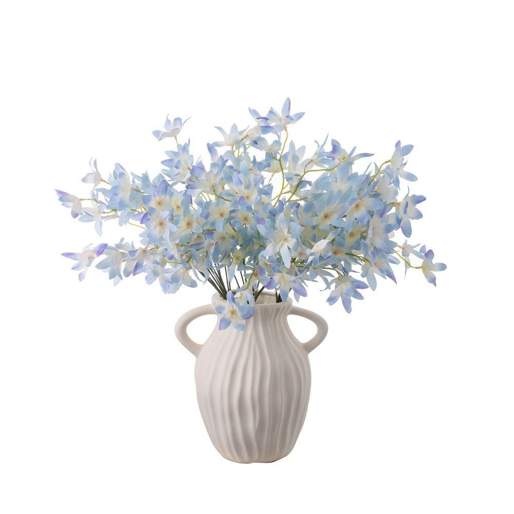 10pcs Plastic Artificial Oncidium Flower Realistic Fake Flowers  Holiday Party Wedding