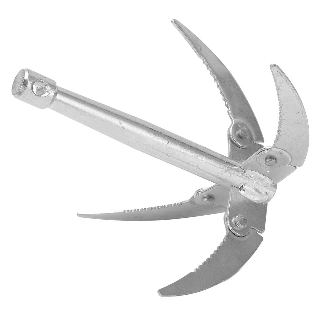 Fishing Water Grass Knife with 10m Rope Foldable Galvanized Iron Rust Resistance Durable Weed Remover