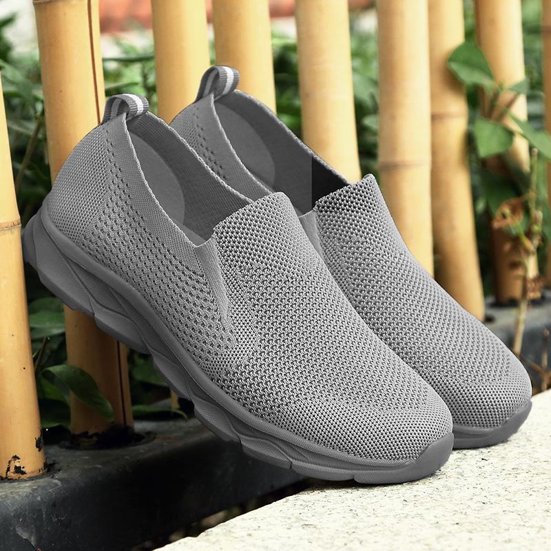 Herren Sommer Mesh Walking Schuhe A3308 - Atmungsaktive Sportliche Schuhe für ältere Menschen