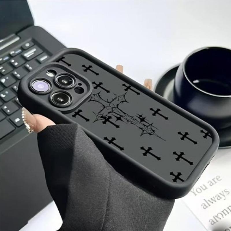 Shockproof Soft Silicone Cross Design Phone Case For Apple Iphone Multiple Models
