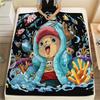 1 Pezzo Coperta in Flanella con Stampa Cartone Animato, Alta Qualità Confortevole per Tutte le Stagioni, Decorazione per la Casa, Calore e Comfort, Perfetta per Regalo di Natale Compleanno