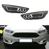Car LED DRL Daytime Running Light 2 Colors Bright Lamp Fit for Ford Focus MK3 2015? 2018