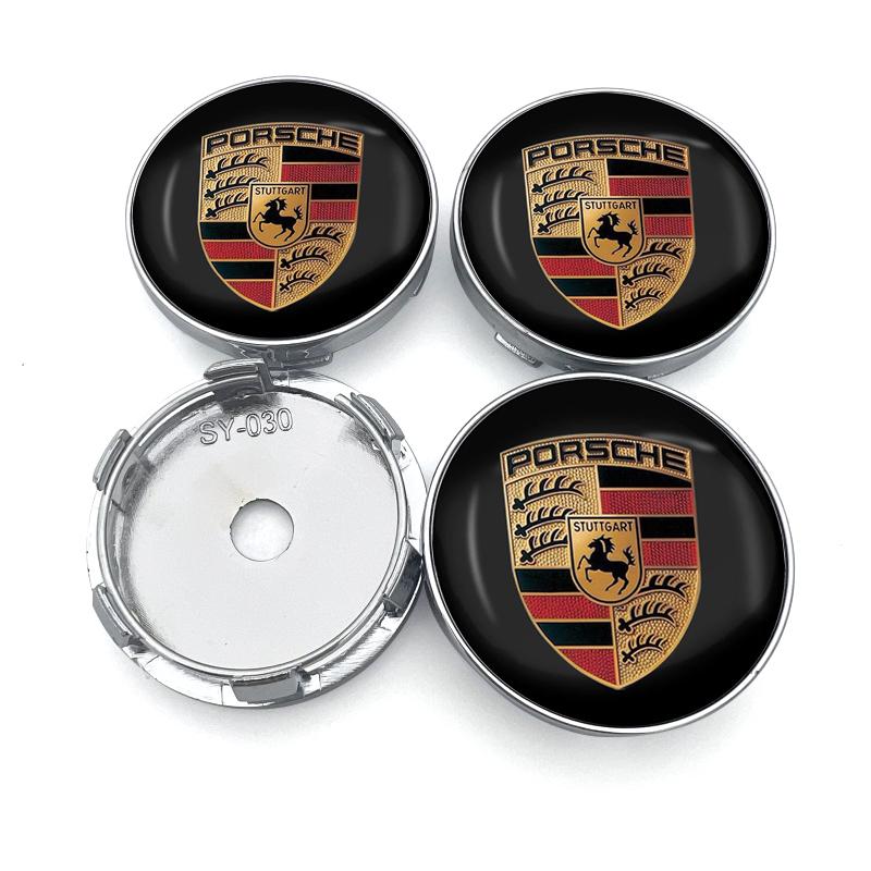 4 stk 60MM Bilhjul Senter Navkapsel Biltilbehør For Porsche Boxster Cayenne Panamera Macan Cayman 911 918 996 917 991