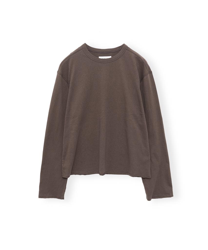 Beulaunyadeu Cut-Off Long Sleeve, Brown