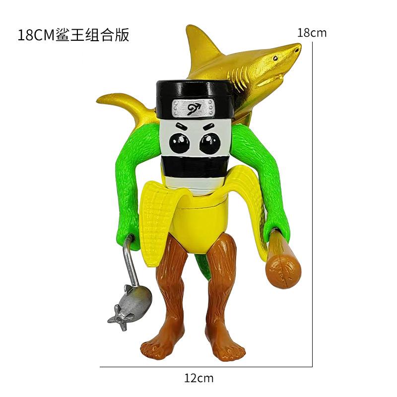Tung Tung Sahur Action Figure Toy Tralalero TralalaLiriLi LarllaBoneca Ambalam Figure Toys Figurines Desktop Ornament