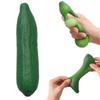 Realistisches Gurken-TPR-Stressabbau-Spielzeug - 12 cm Lustiges Gemüse-Quetsch-Fidget für Streiche
