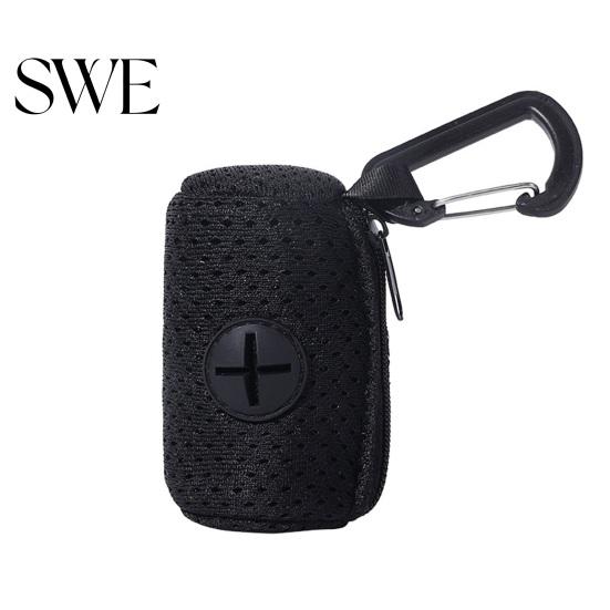 Lightweight Pet Waste Bag Holder Dispenser Zipper Closing Crossed Drawers with Hanging Fashionable Poop Hook Trendy Convenient Dog Pickup Solution