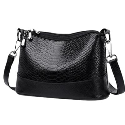 ORIJIRI Lightweight Shoulder Bag for Women, Small Wallet, Cute Handbag, PU Leather, 3-Way Mini Shoulder Bag (Black)